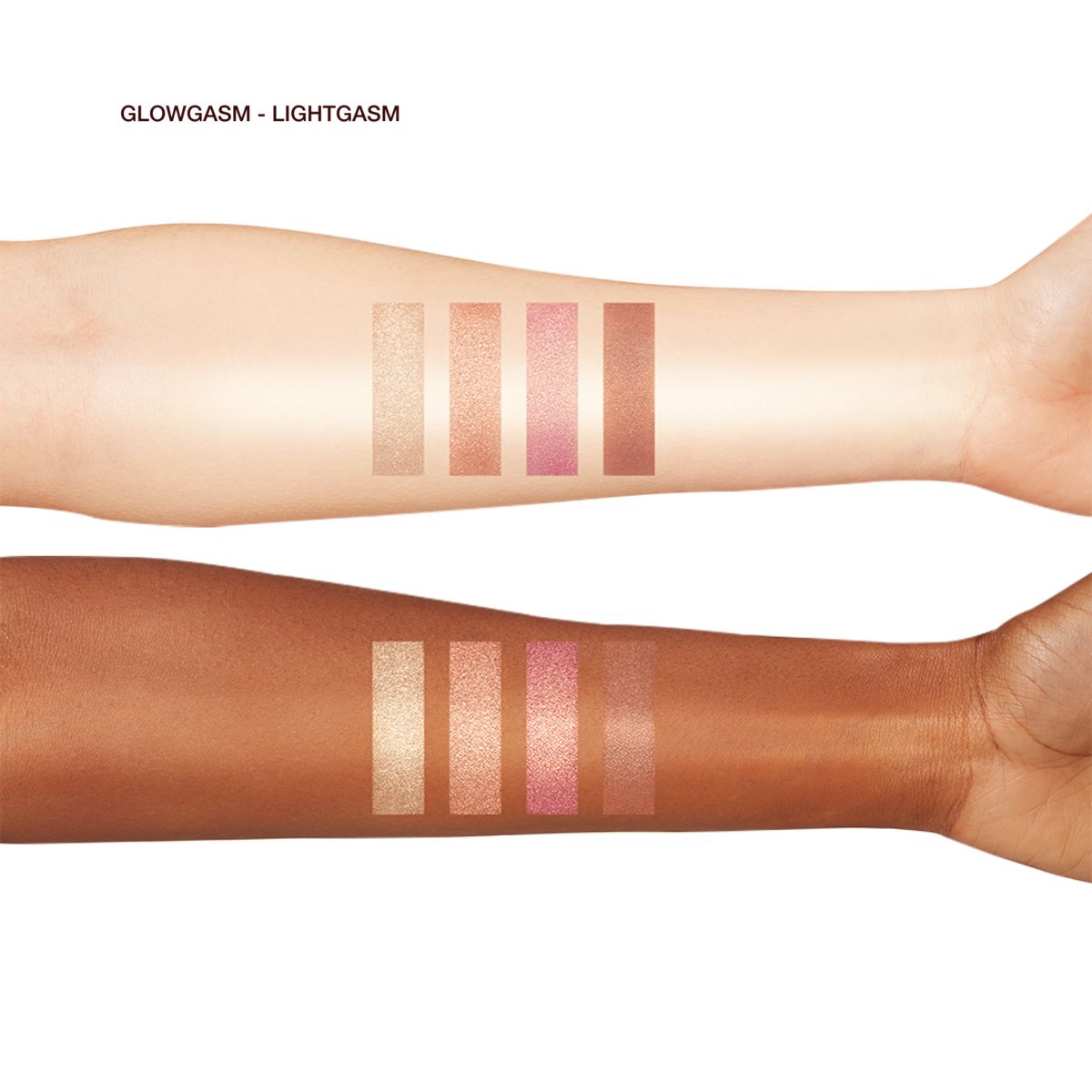 Glowgasm Face Palette - Lightgasm swatches
