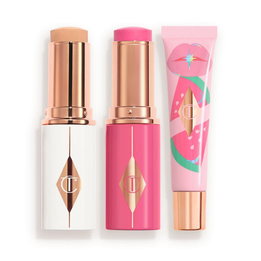 UNREAL FOUNDATION 4 + PINKY GLOW SWATCH + JUICYLICIOUS PINK WATERMELON-Packshots