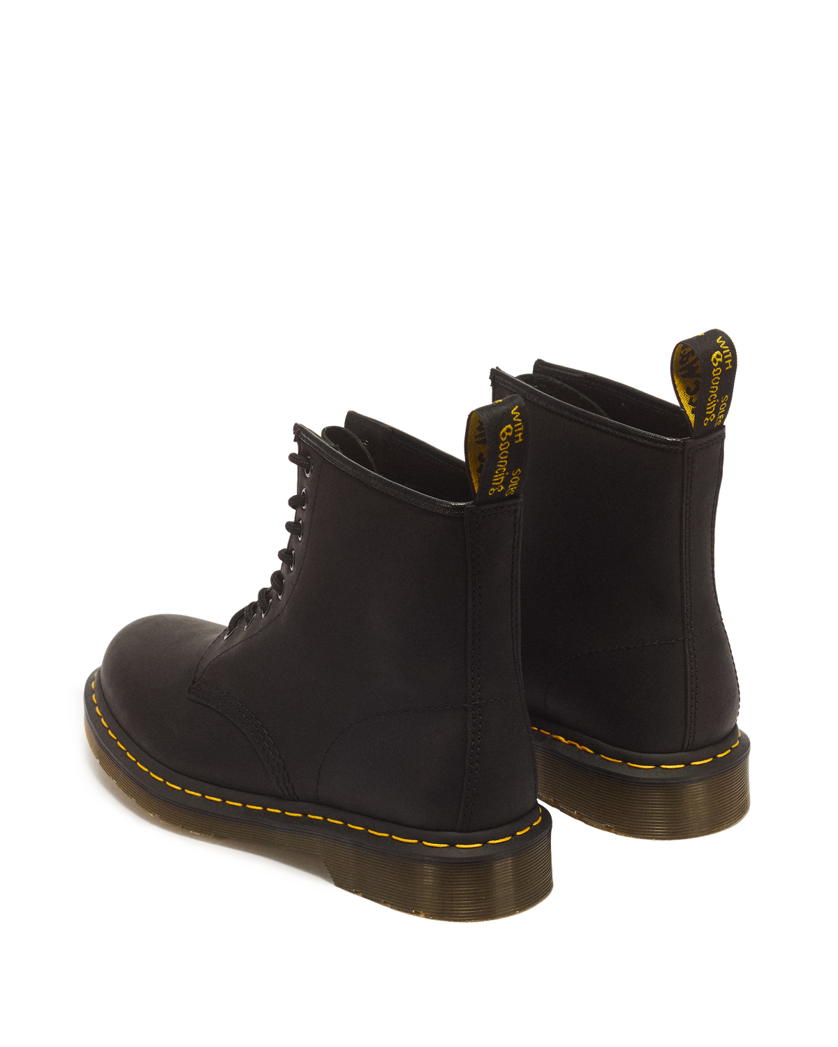 1460 Greasy Leather Lace Up Boots - view 6
