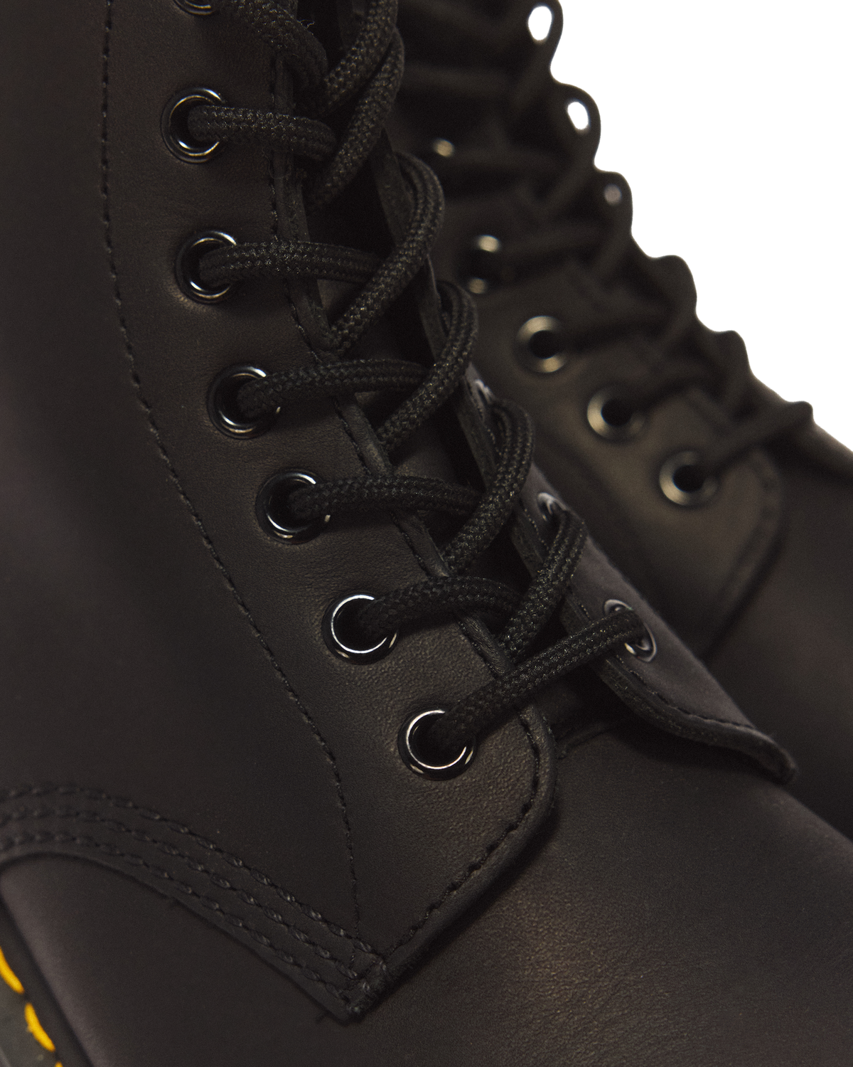 1460 Greasy Leather Lace Up Boots - view 3