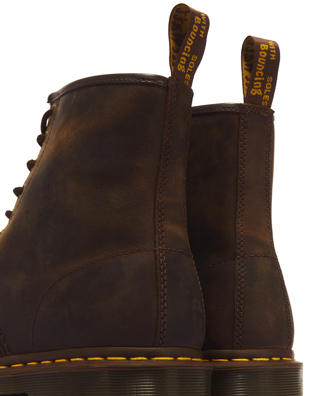 1460 Crazy Horse Leather Lace Up Boots - view 3