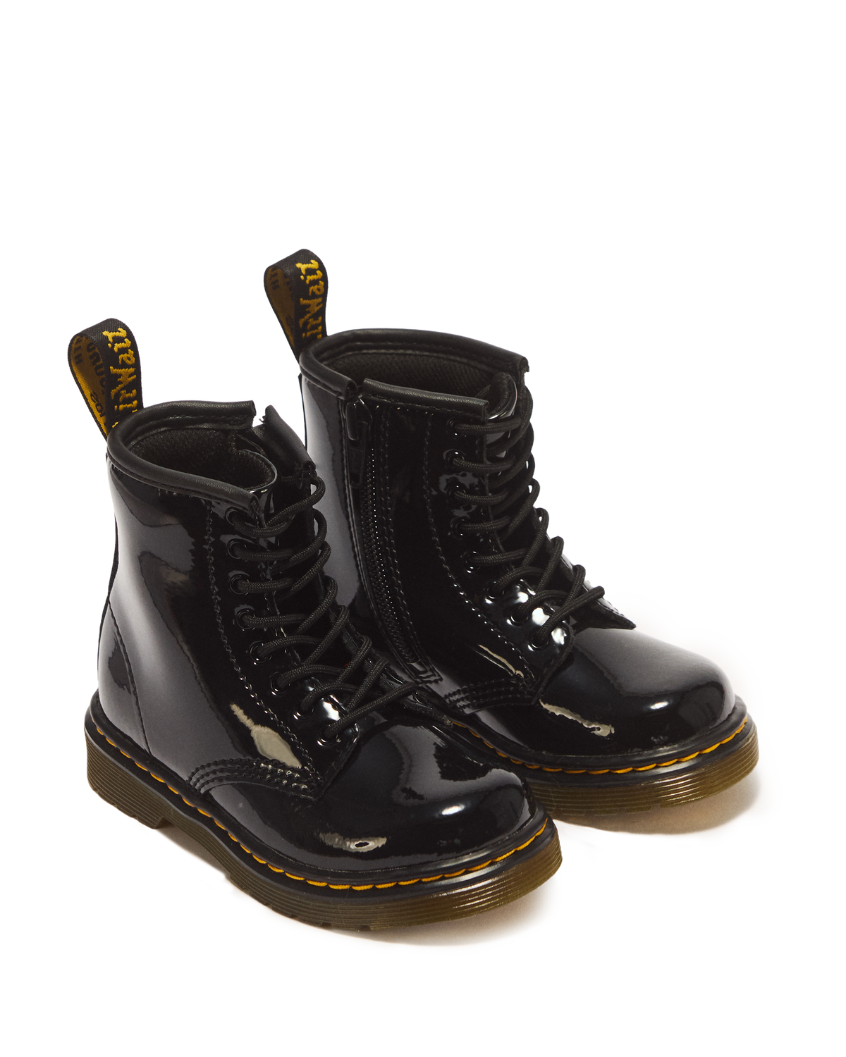 Toddler 1460 Patent Leather Lace Up Boots - view 5