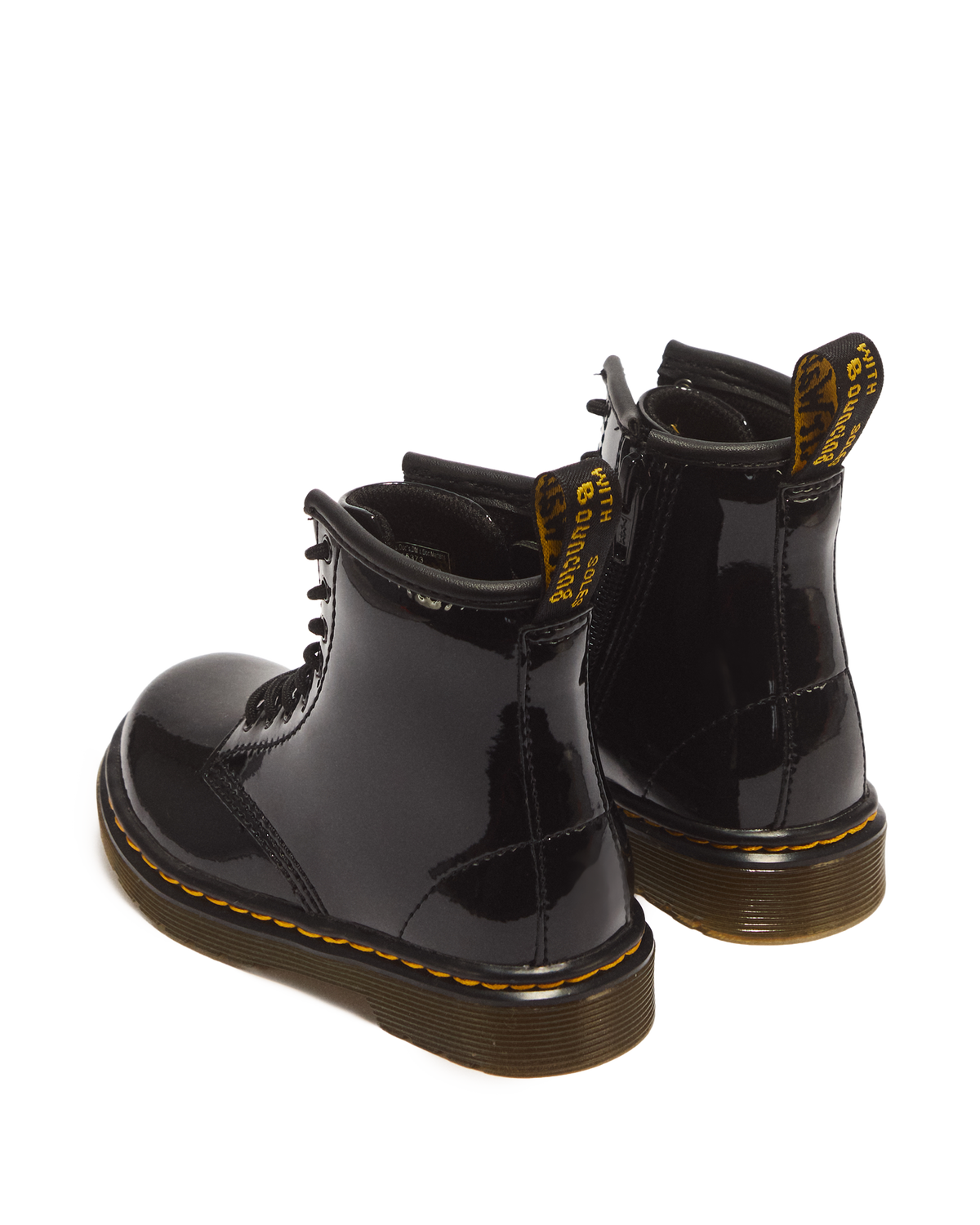 Toddler 1460 Patent Leather Lace Up Boots - view 6