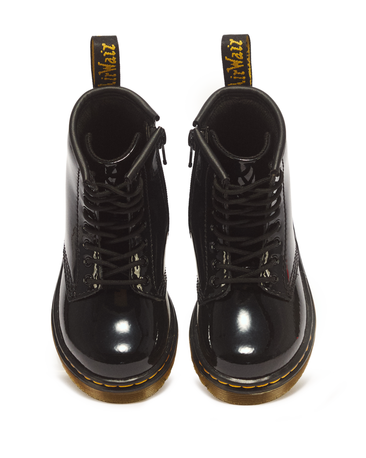 Toddler 1460 Patent Leather Lace Up Boots - view 4