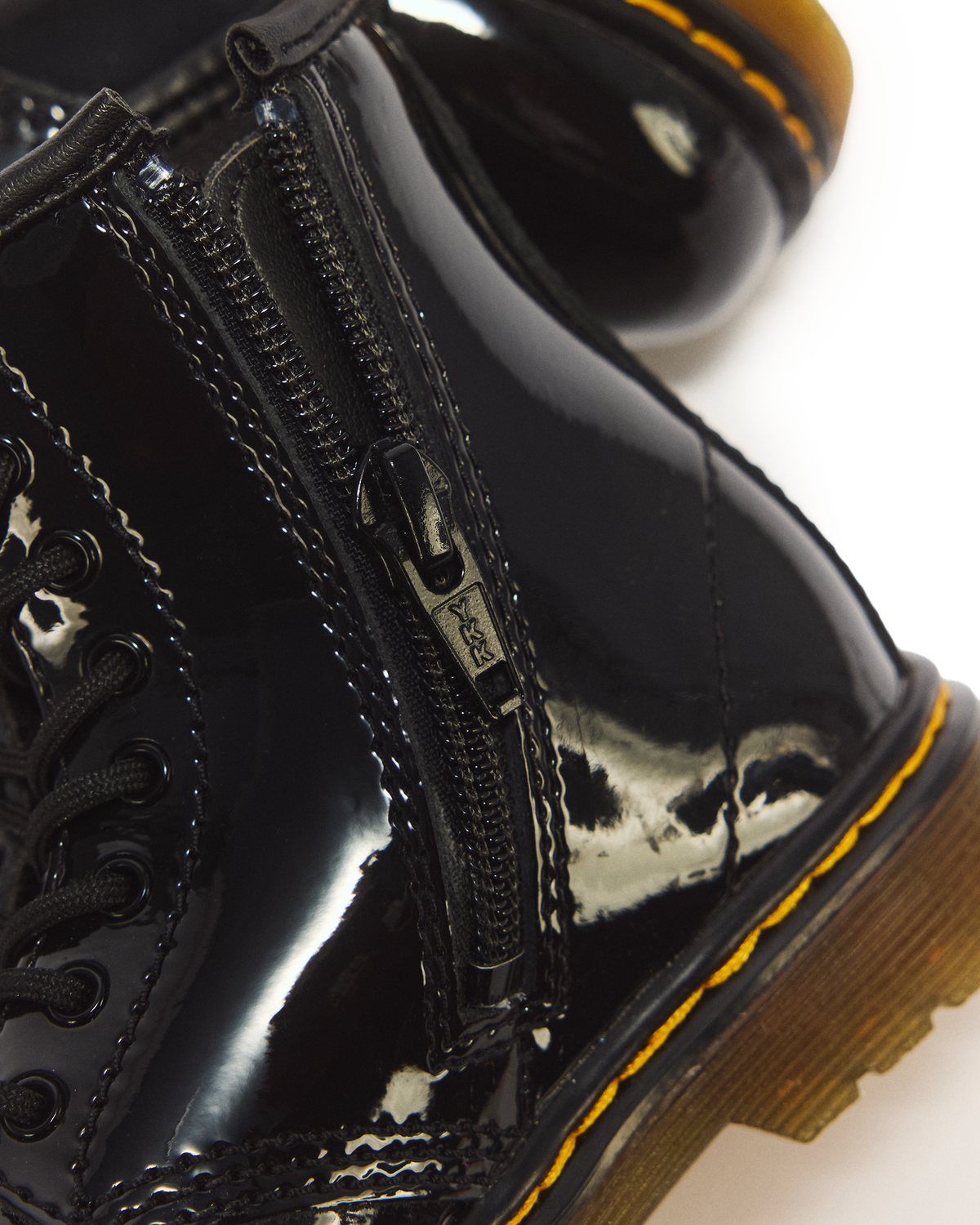 Toddler 1460 Patent Leather Lace Up Boots - view 3