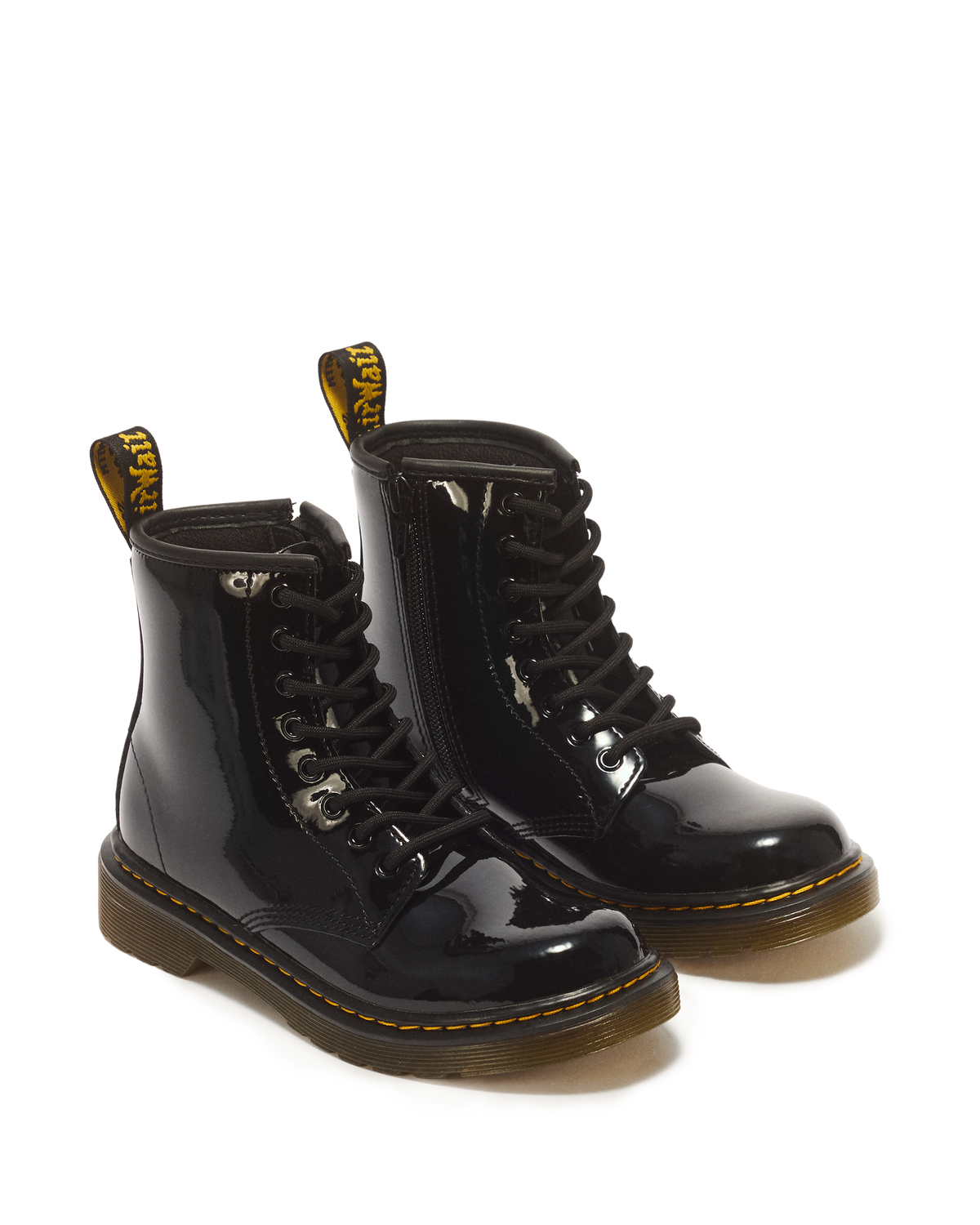Junior 1460 Patent Leather Lace Up Boots - view 5