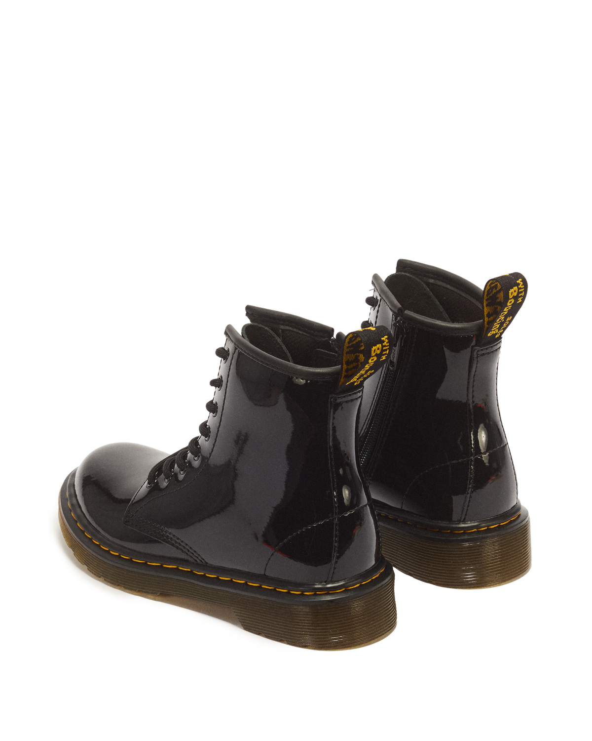 Junior 1460 Patent Leather Lace Up Boots - view 6