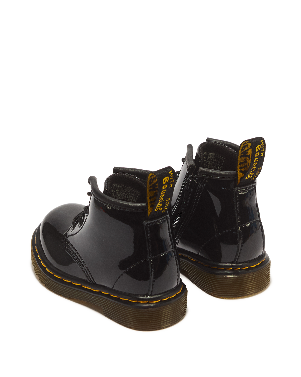 Infant 1460 Patent Leather Lace Up Boots - view 6