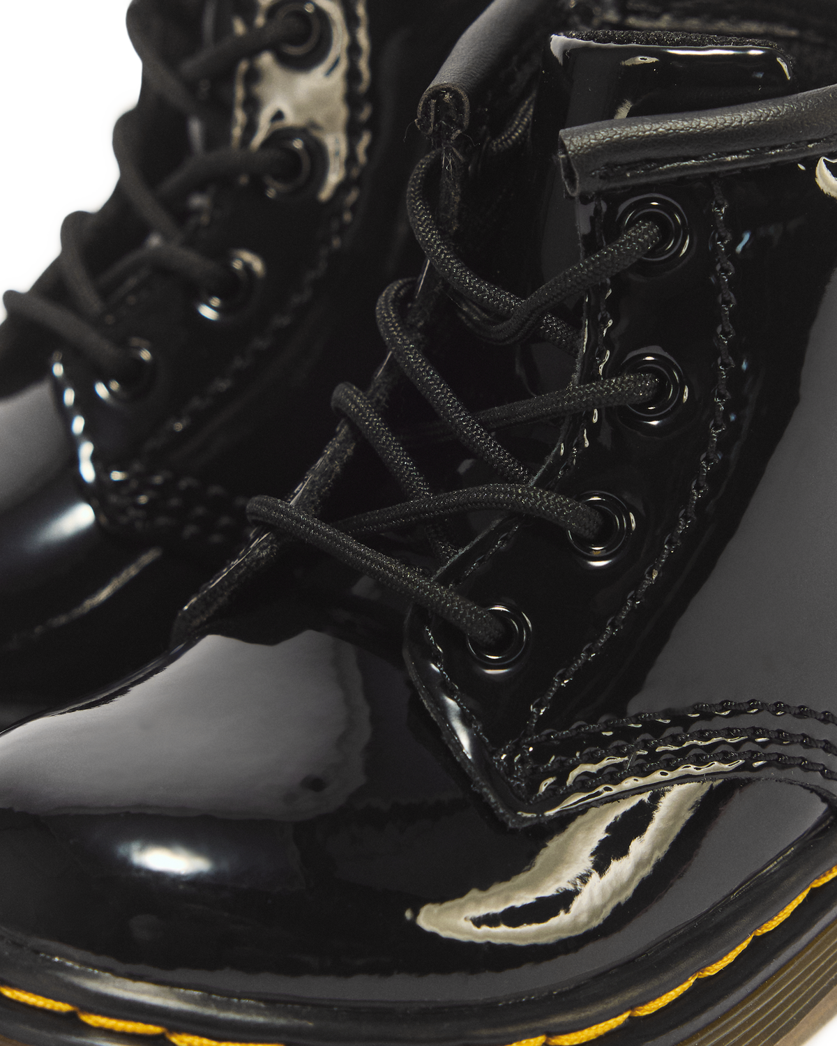 Infant 1460 Patent Leather Lace Up Boots - view 8