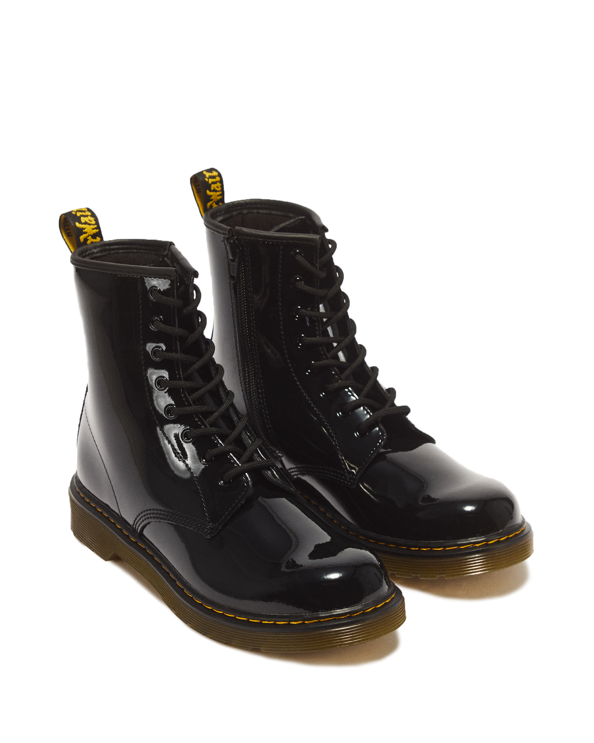 Youth 1460 Patent Leather Lace Up Boots - view 5