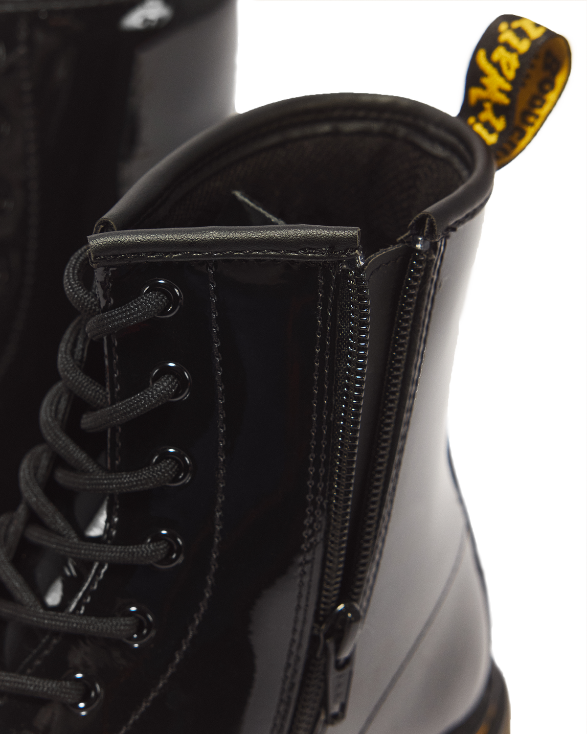 Youth 1460 Patent Leather Lace Up Boots - view 3