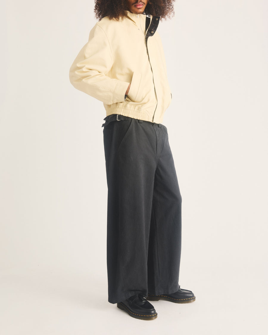 Adrian Yellow Stitch Leather Tassel Loafers - view 2