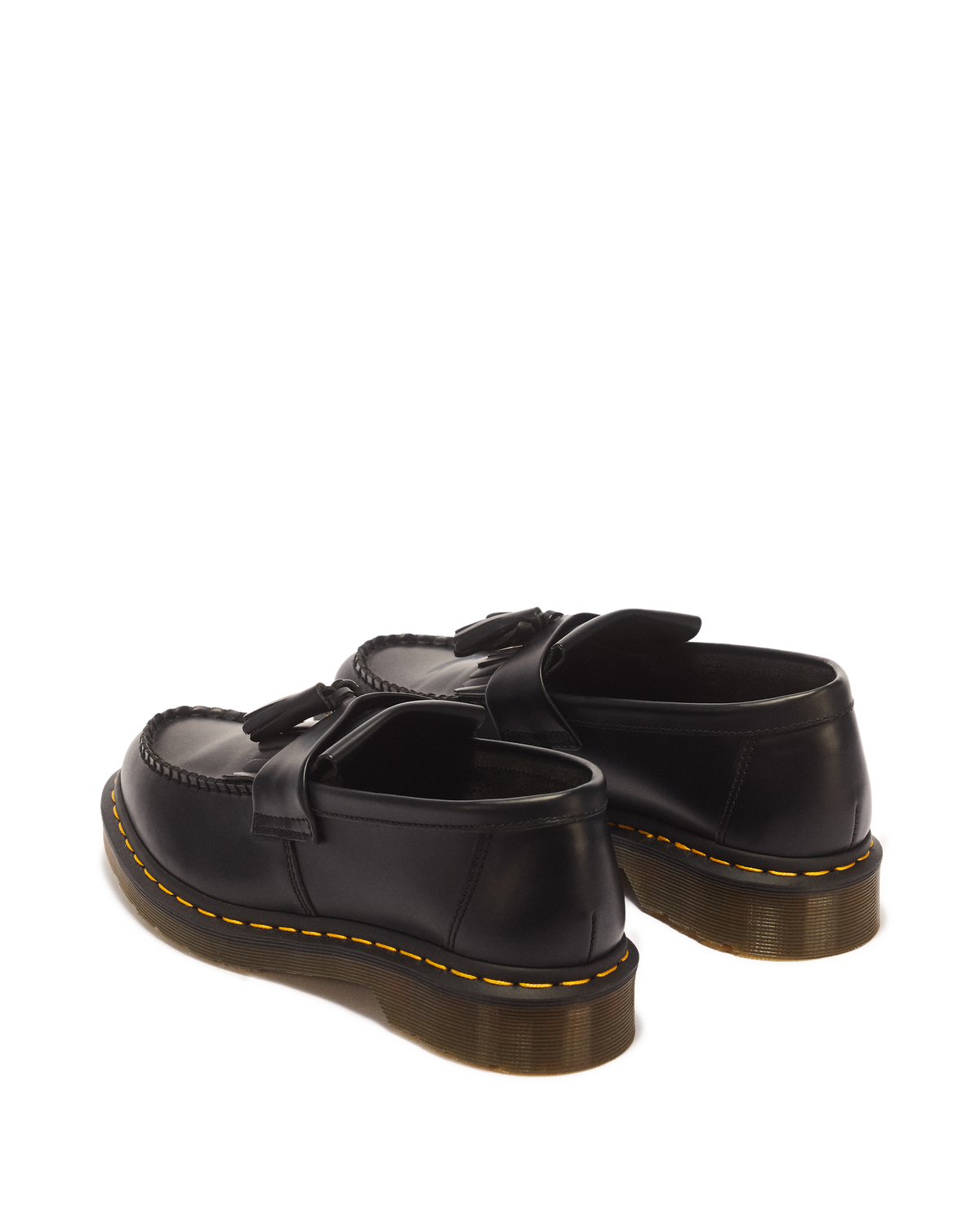 Adrian Yellow Stitch Leather Tassel Loafers - view 6