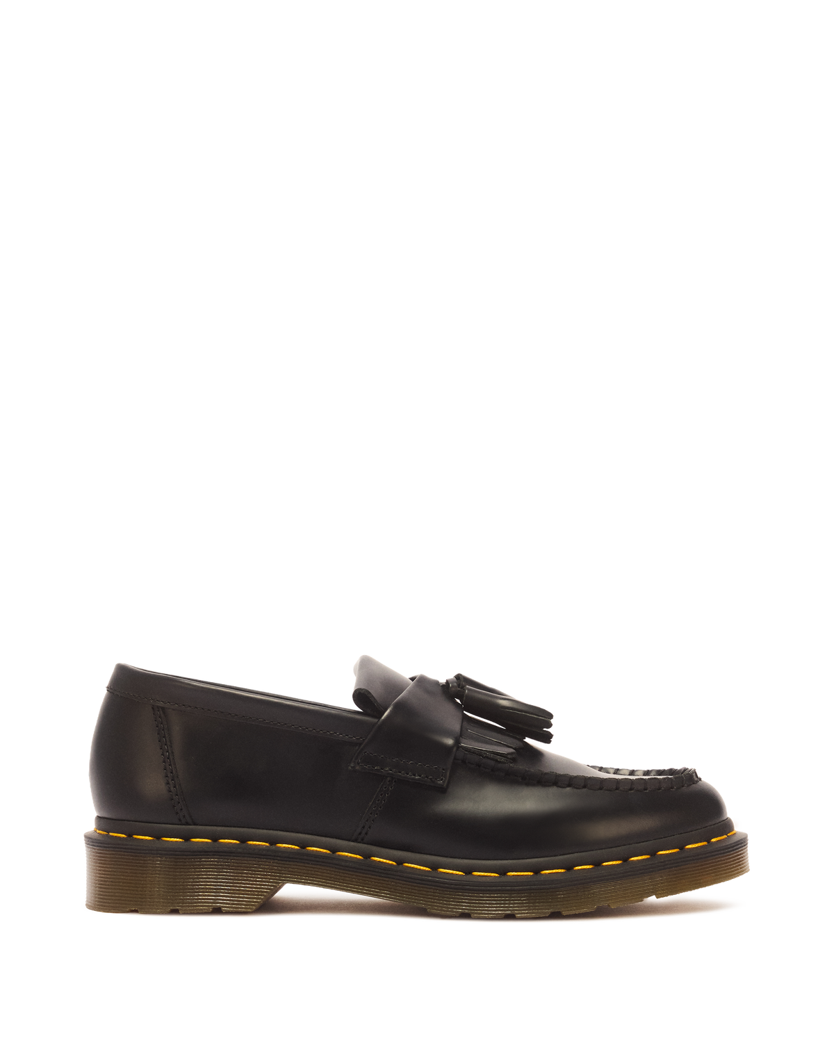Adrian Yellow Stitch Leather Tassel Loafers - view 1