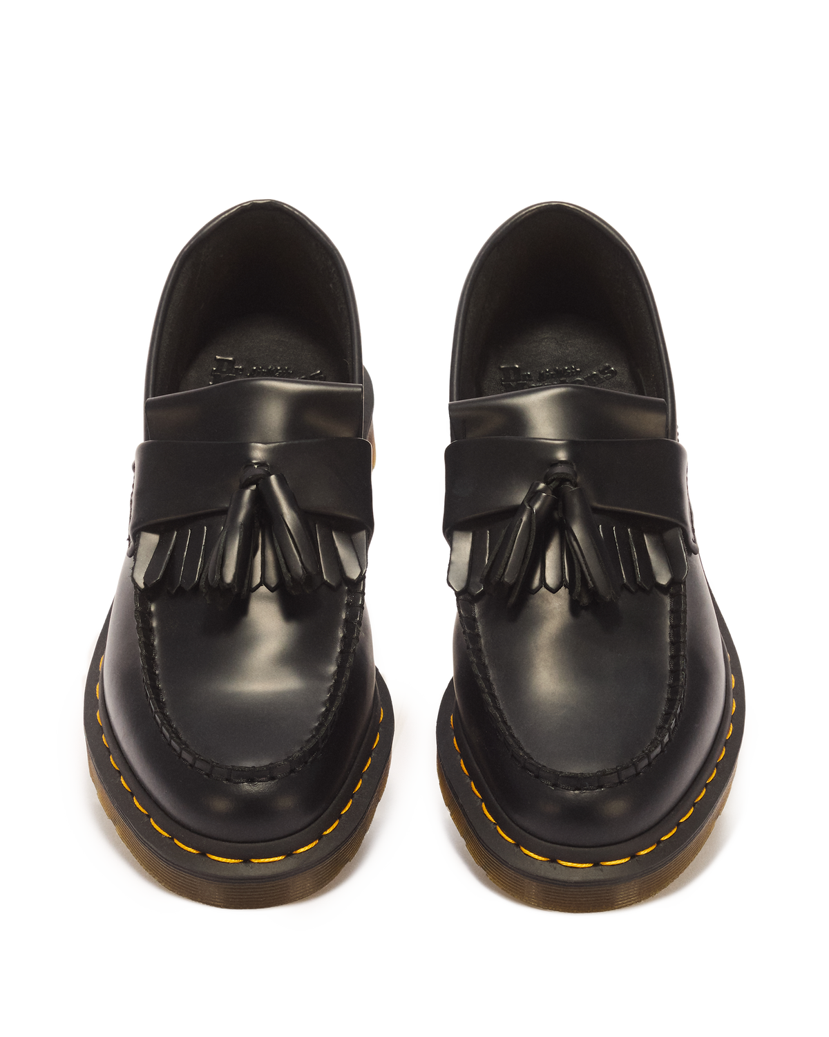 Adrian Yellow Stitch Leather Tassel Loafers - view 4