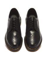 3989 Yellow Stitch Smooth Leather Brogue Shoes - view 4