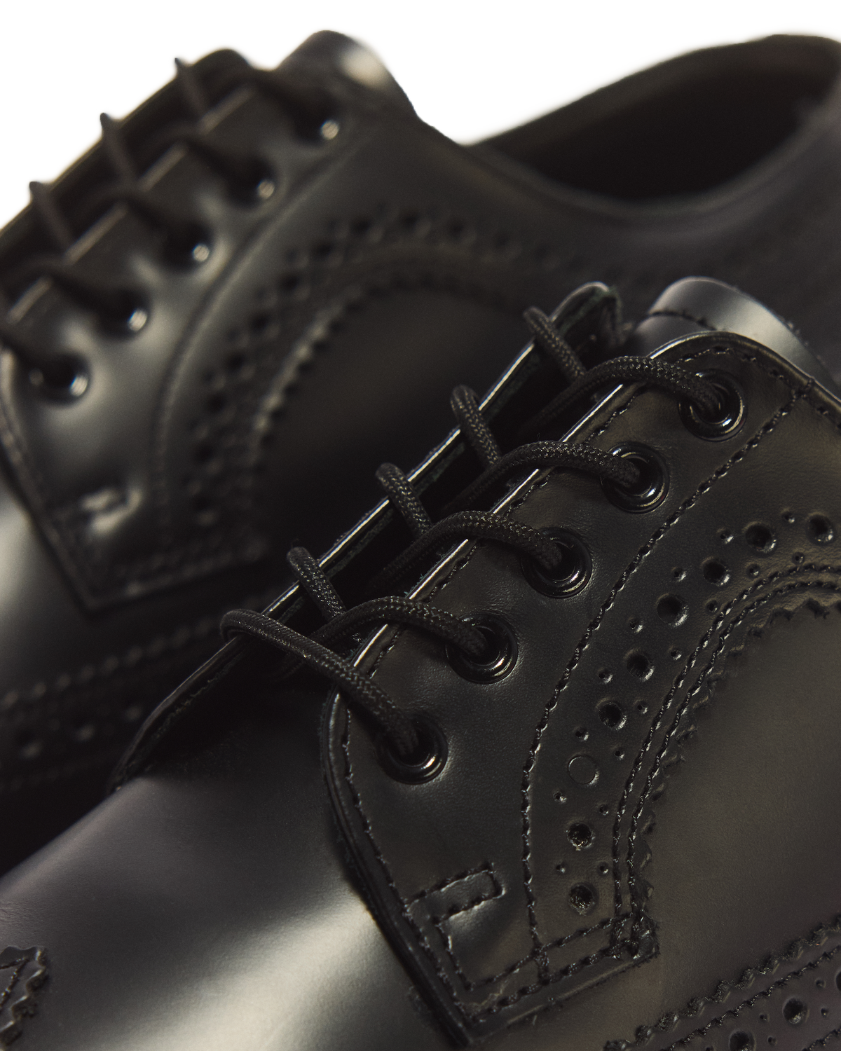3989 Yellow Stitch Smooth Leather Brogue Shoes - view 8