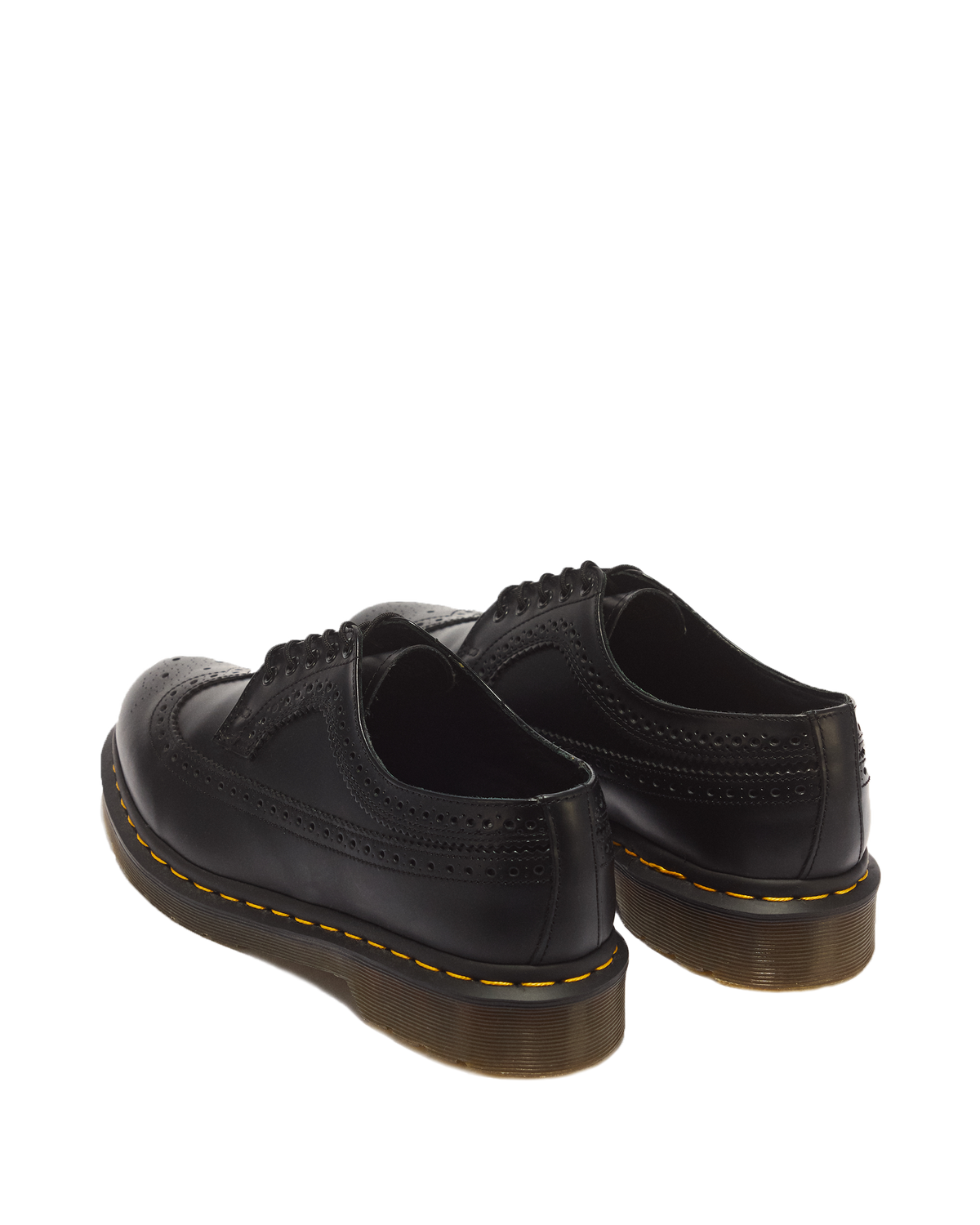 3989 Yellow Stitch Smooth Leather Brogue Shoes - view 6