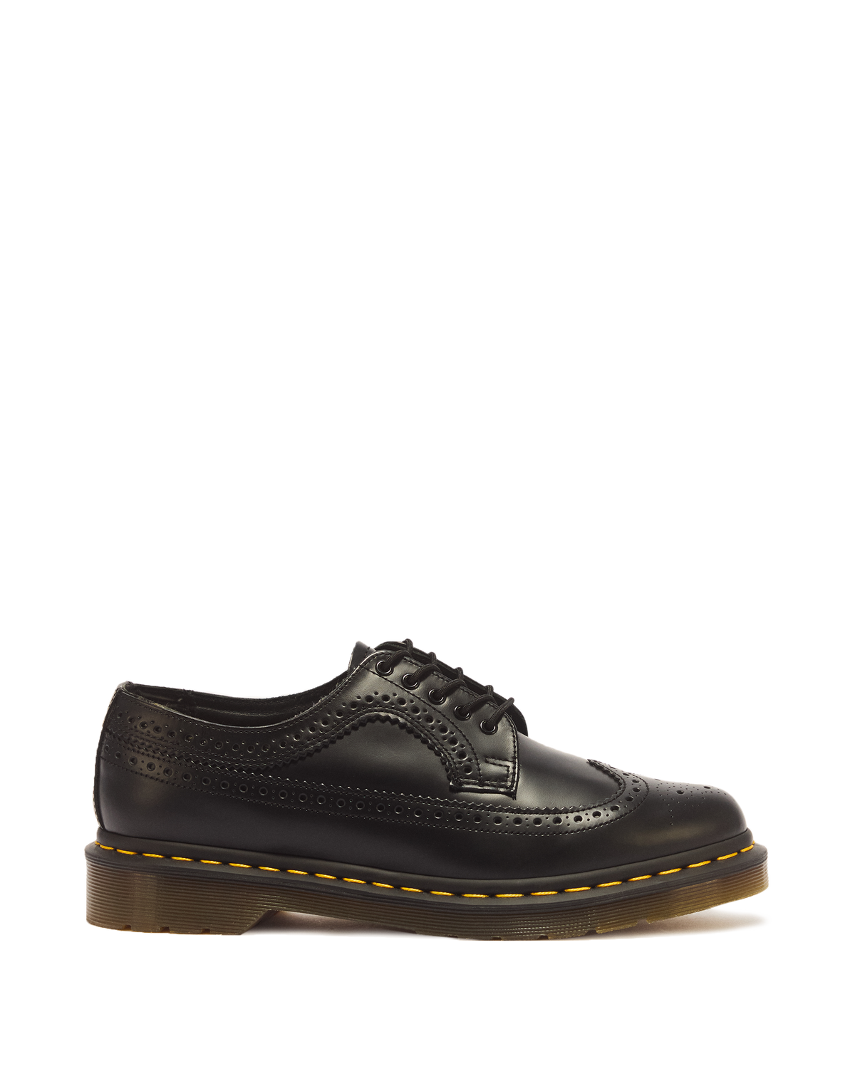 3989 Yellow Stitch Smooth Leather Brogue Shoes - view 1