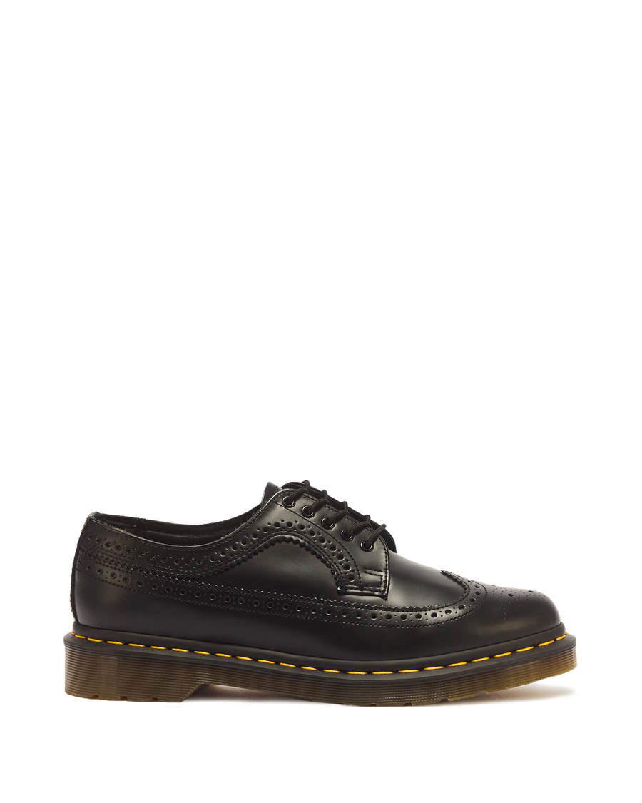 3989 Yellow Stitch Smooth Leather Brogue Shoes - view 1