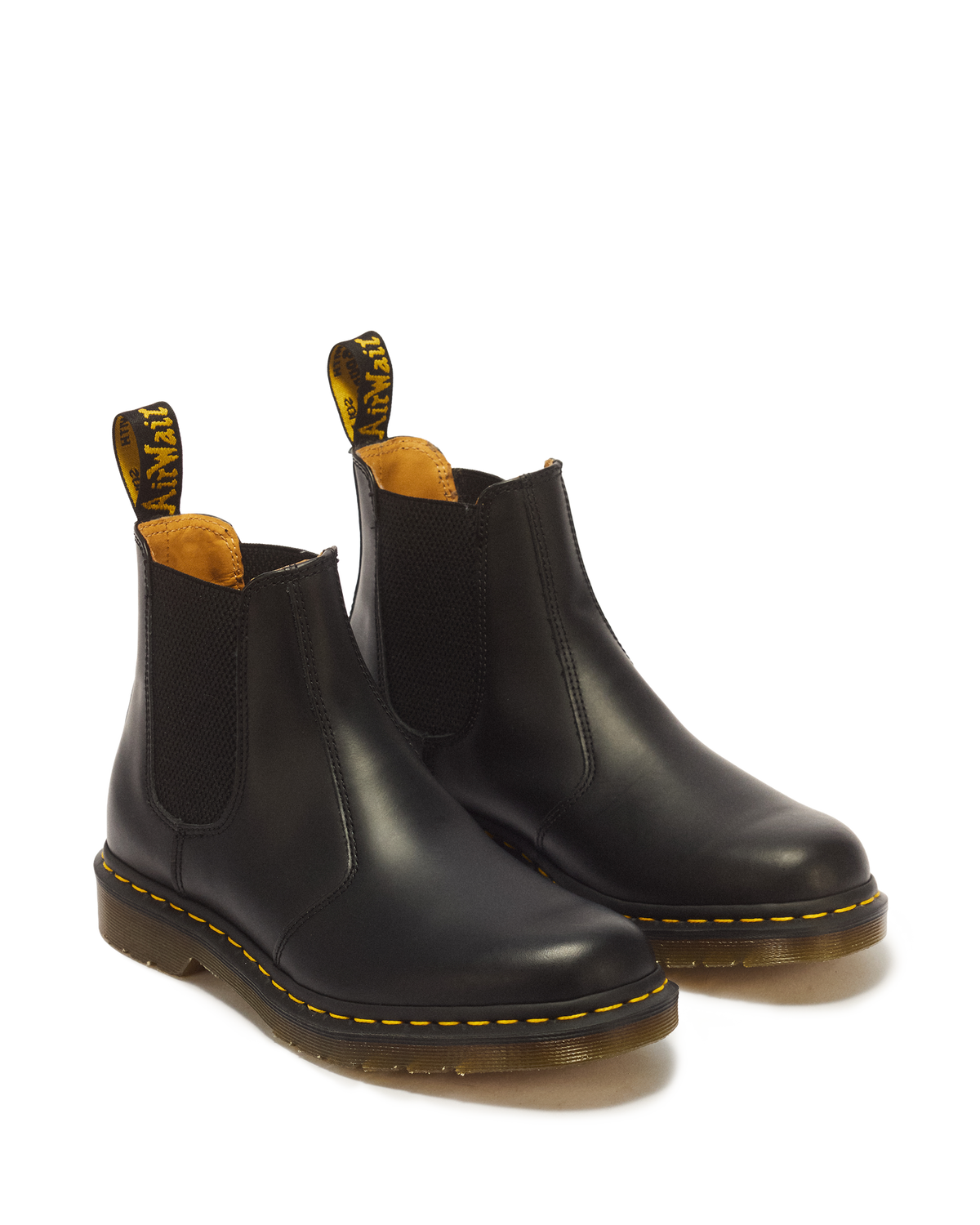 2976 Yellow Stitch Smooth Leather Chelsea Boots - view 5