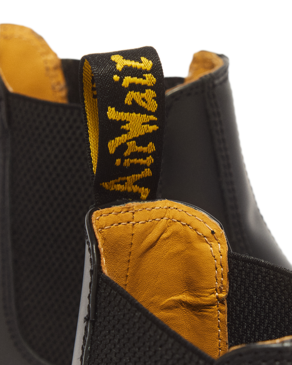 2976 Yellow Stitch Smooth Leather Chelsea Boots - view 3