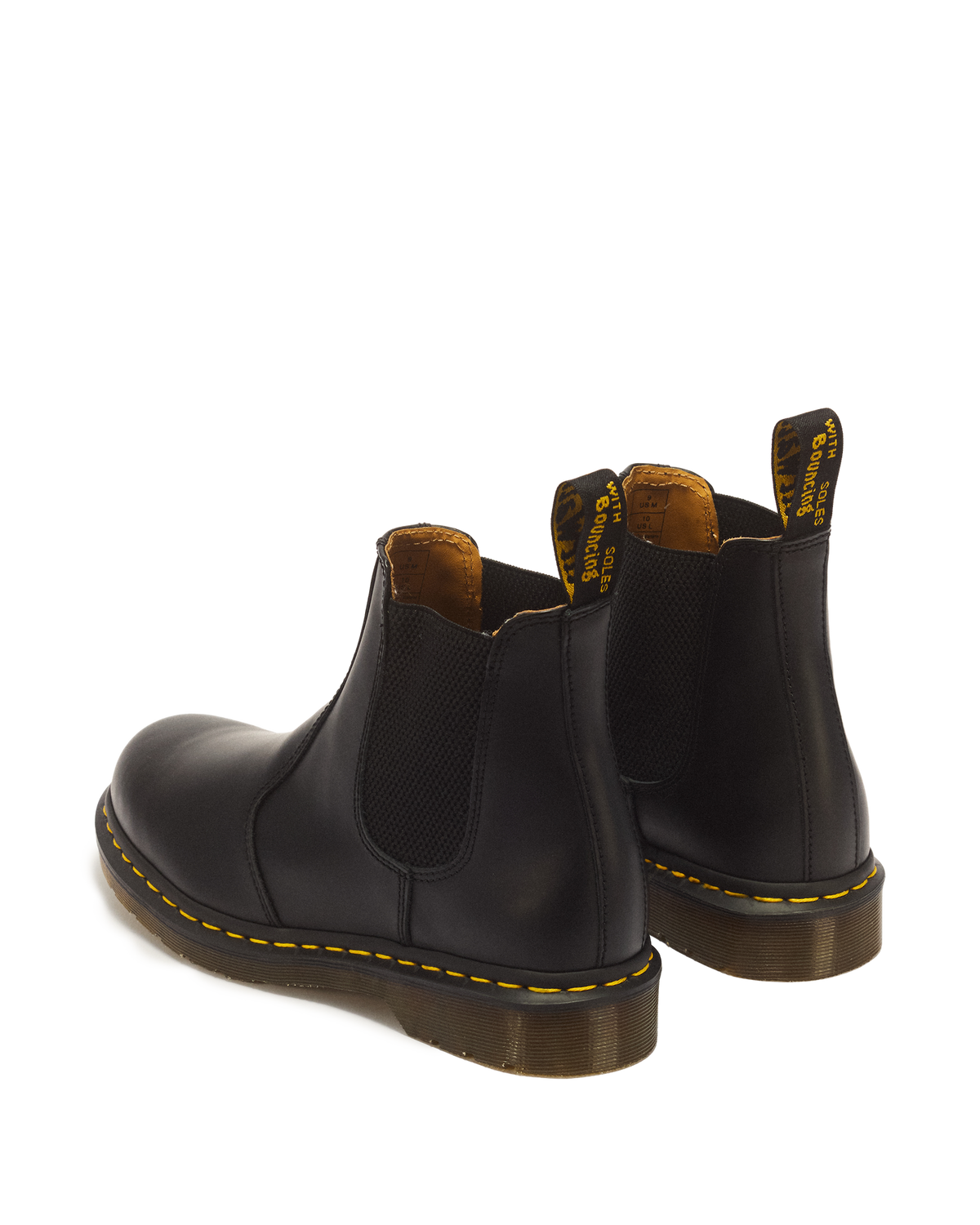 2976 Yellow Stitch Smooth Leather Chelsea Boots - view 6