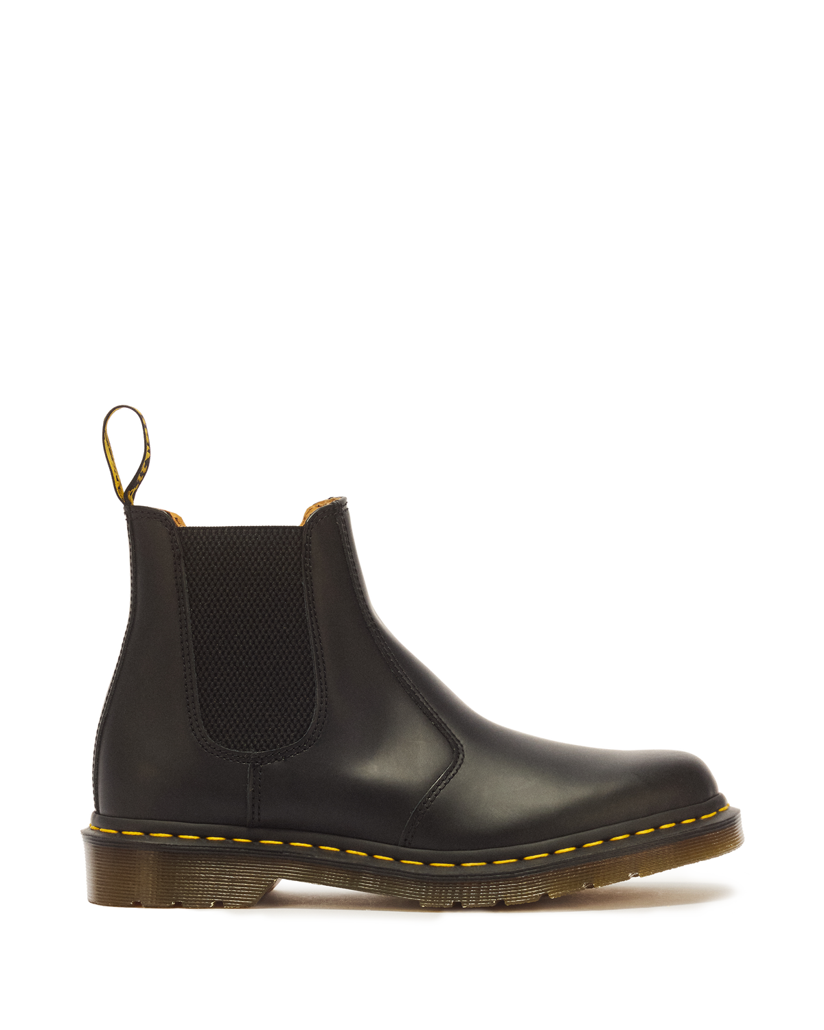 2976 Yellow Stitch Smooth Leather Chelsea Boots - view 1