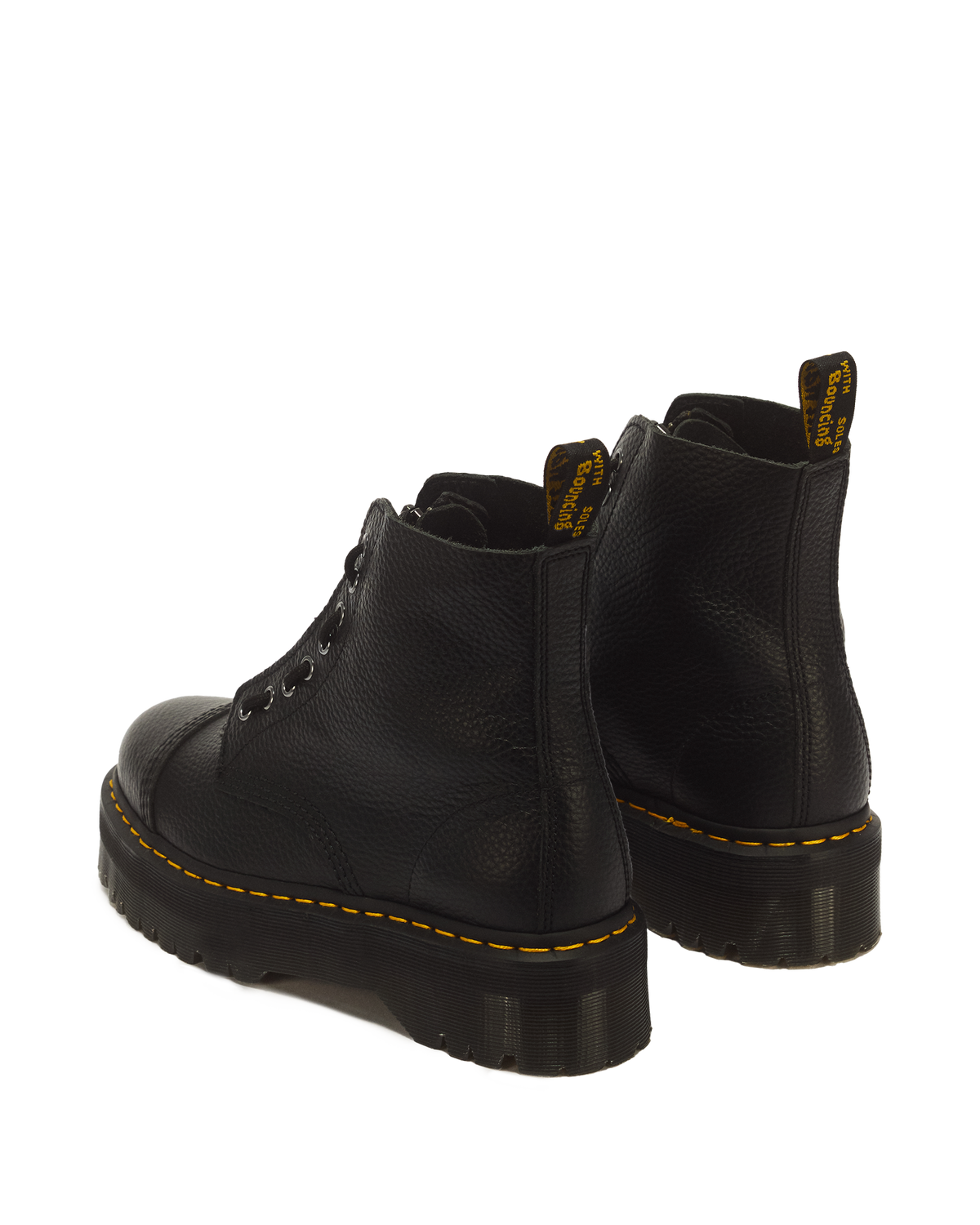 Sinclair Milled Nappa Leather Platform Boots - view 6