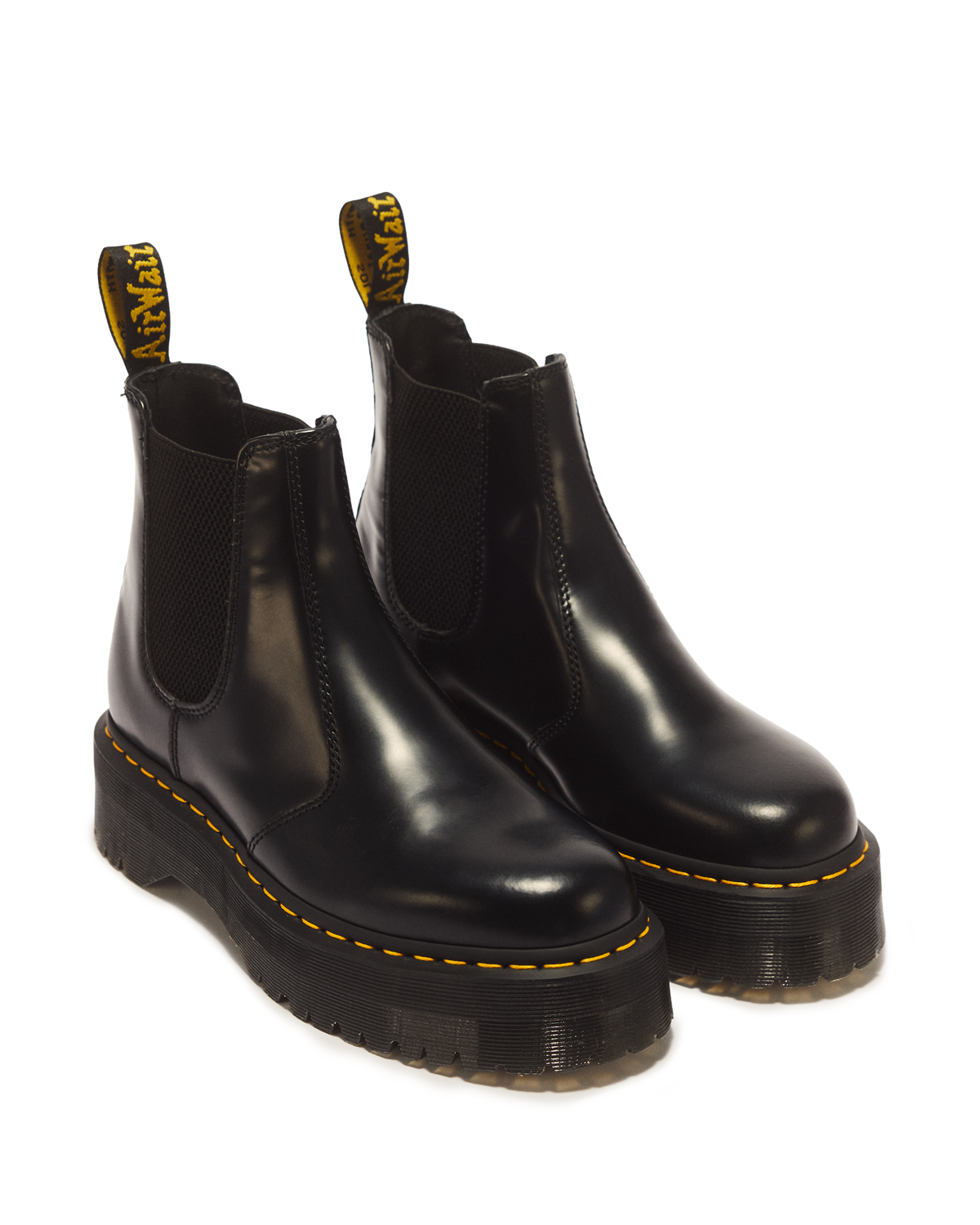 2976 Smooth Leather Platform Chelsea Boots - view 5