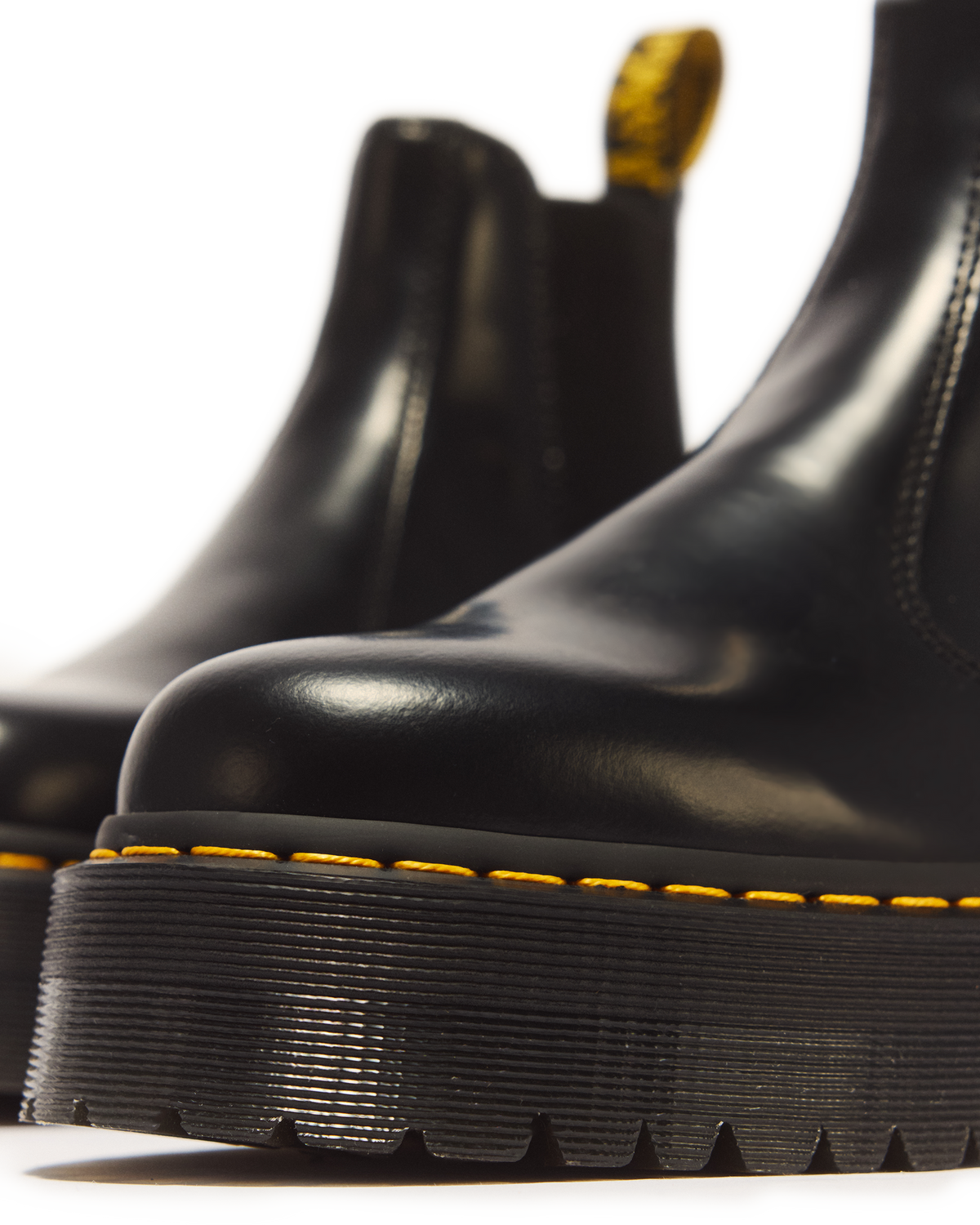 2976 Smooth Leather Platform Chelsea Boots - view 8