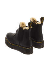 2976 Faux Fur Lined Platform Chelsea Boots - view 6