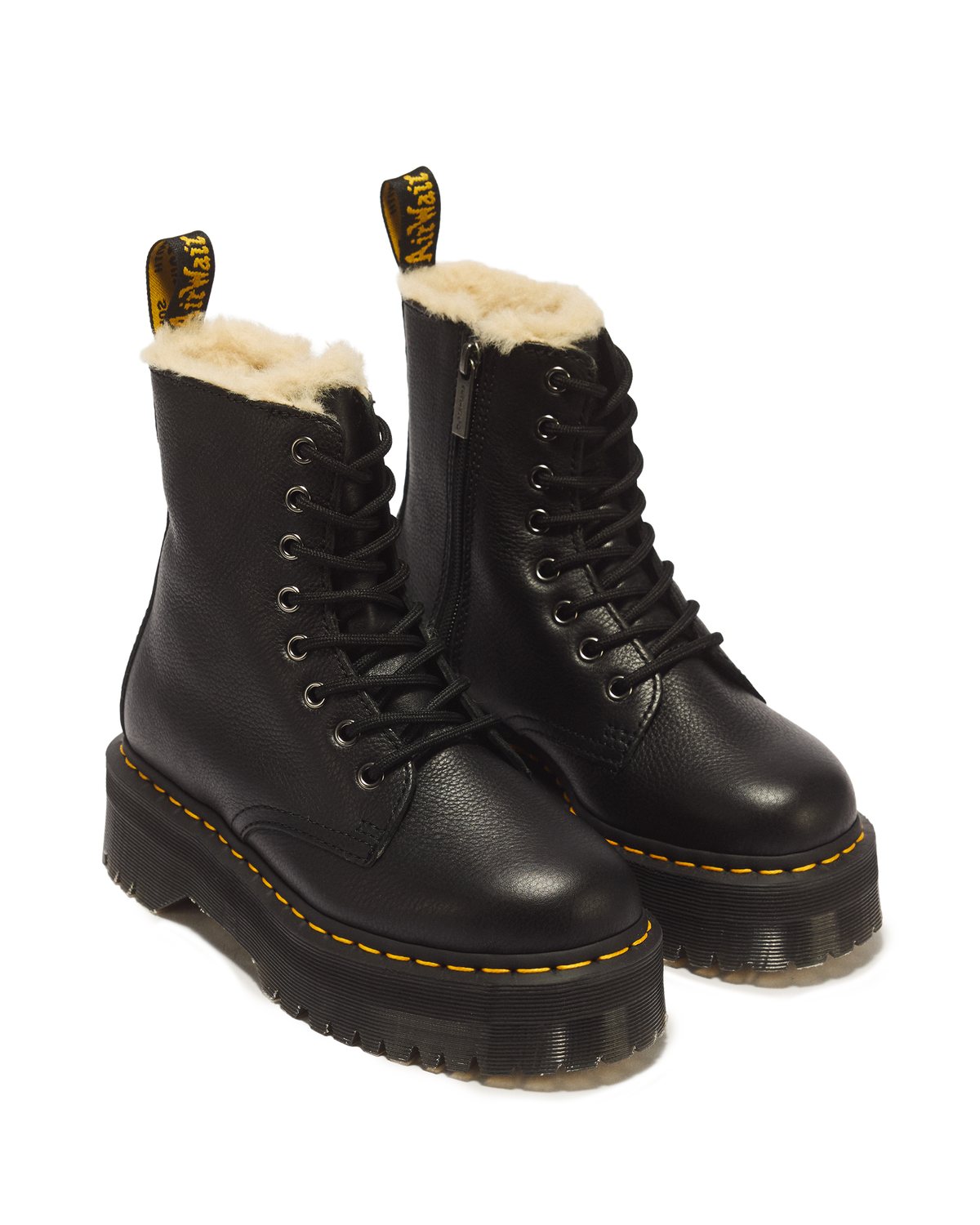 Jadon Boot Leather Faux Fur Lined Platforms - view 5