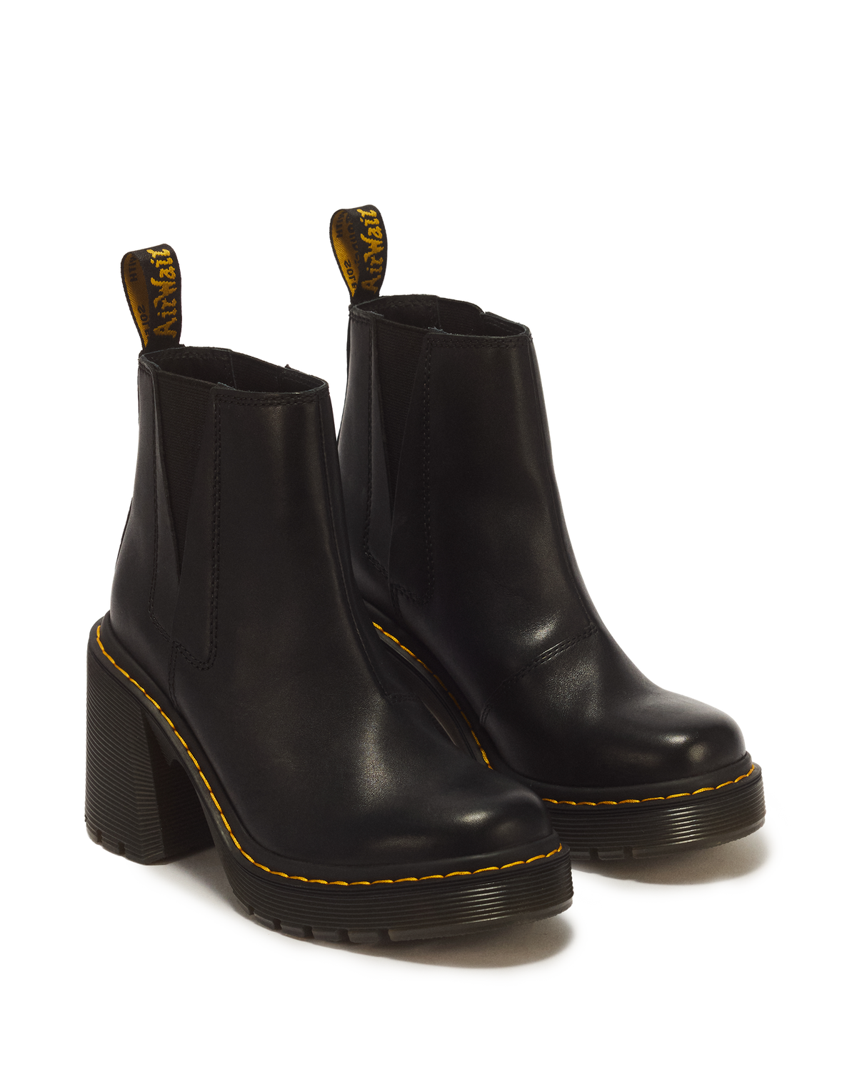 Spence Leather Flared Heel Chelsea Boots - view 5