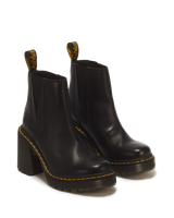 Spence Leather Flared Heel Chelsea Boots - view 5