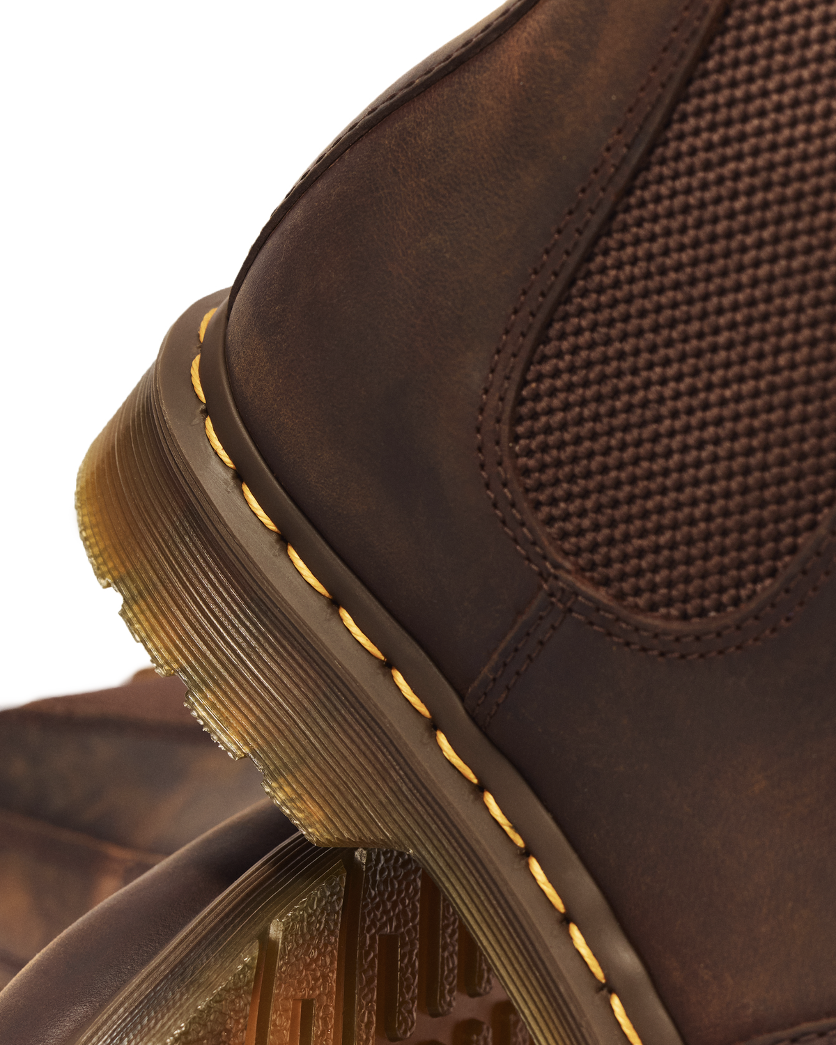 2976 Yellow Stitch Crazy Horse Leather Chelsea Boots - view 8