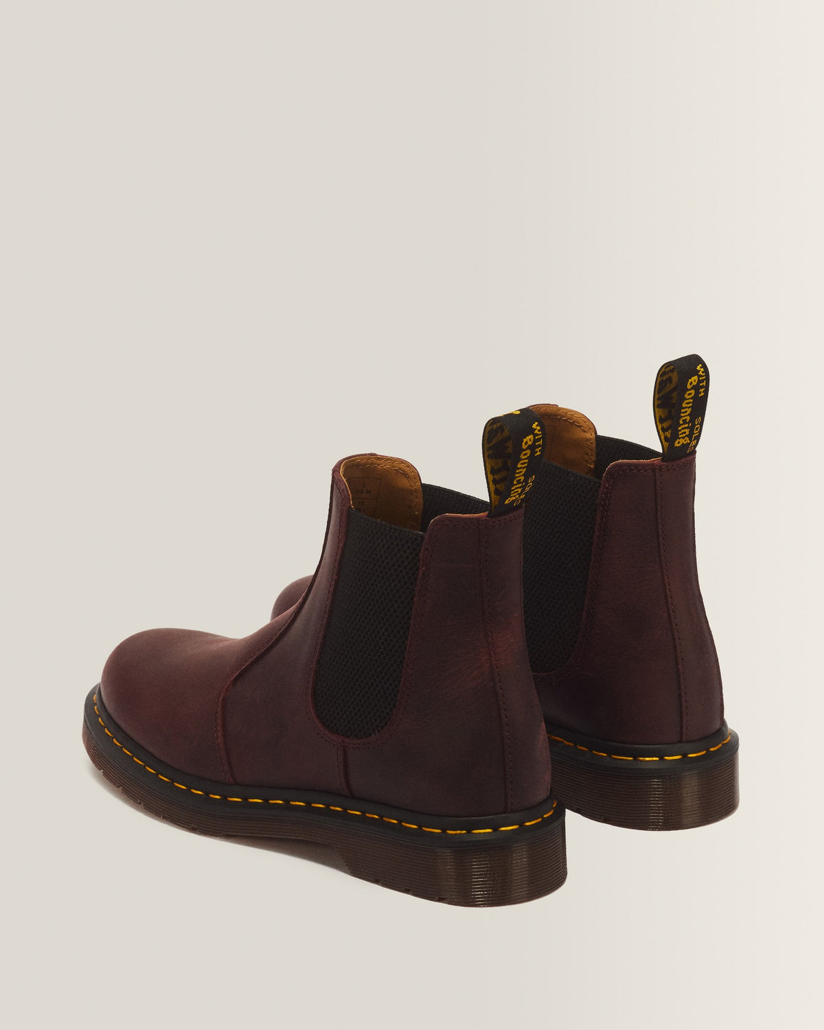2976 Yellow Stitch Crazy Horse Chelsea Boots - view 6