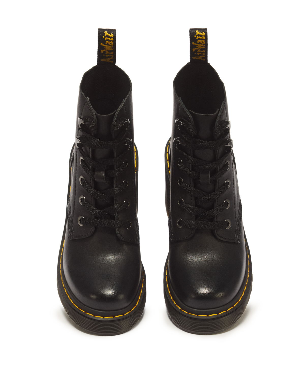 Jesy Sendal Leather Lace Up Flared Heel Boots - view 4