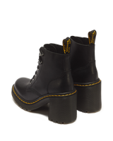 Jesy Sendal Leather Lace Up Flared Heel Boots - view 6