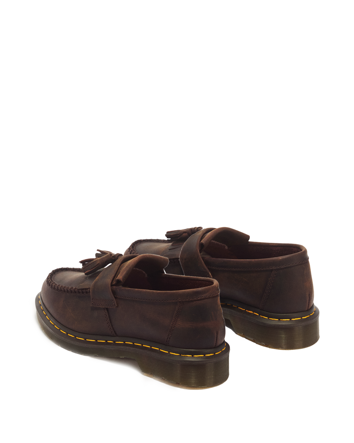 Adrian Crazy Horse Leather Tassel Loafers - view 6