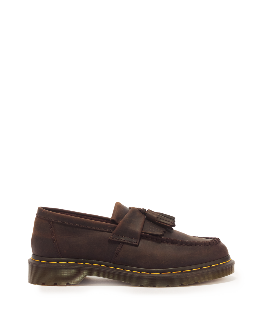 Adrian Crazy Horse Leather Tassel Loafers - view 1