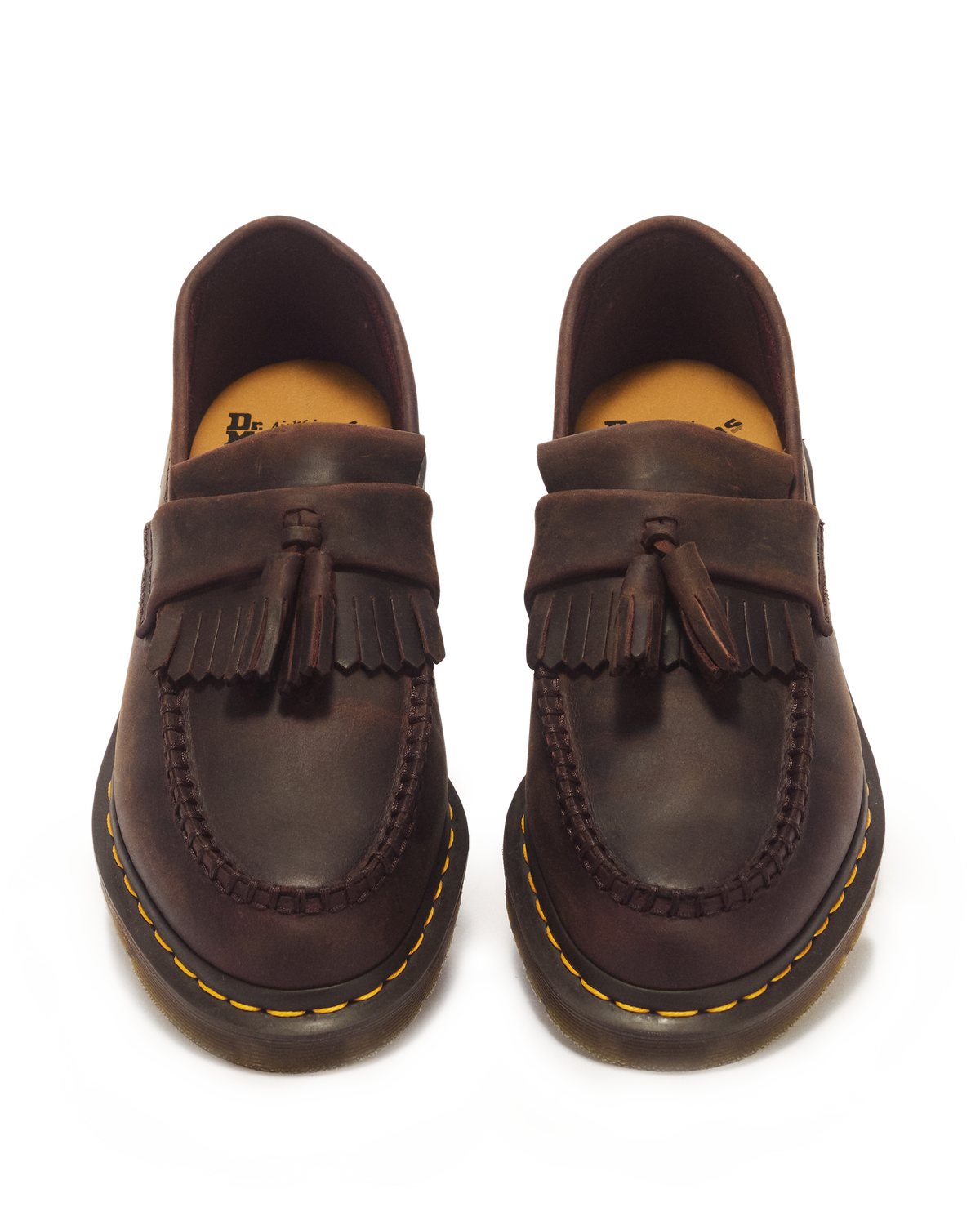 Adrian Crazy Horse Leather Tassel Loafers - view 4