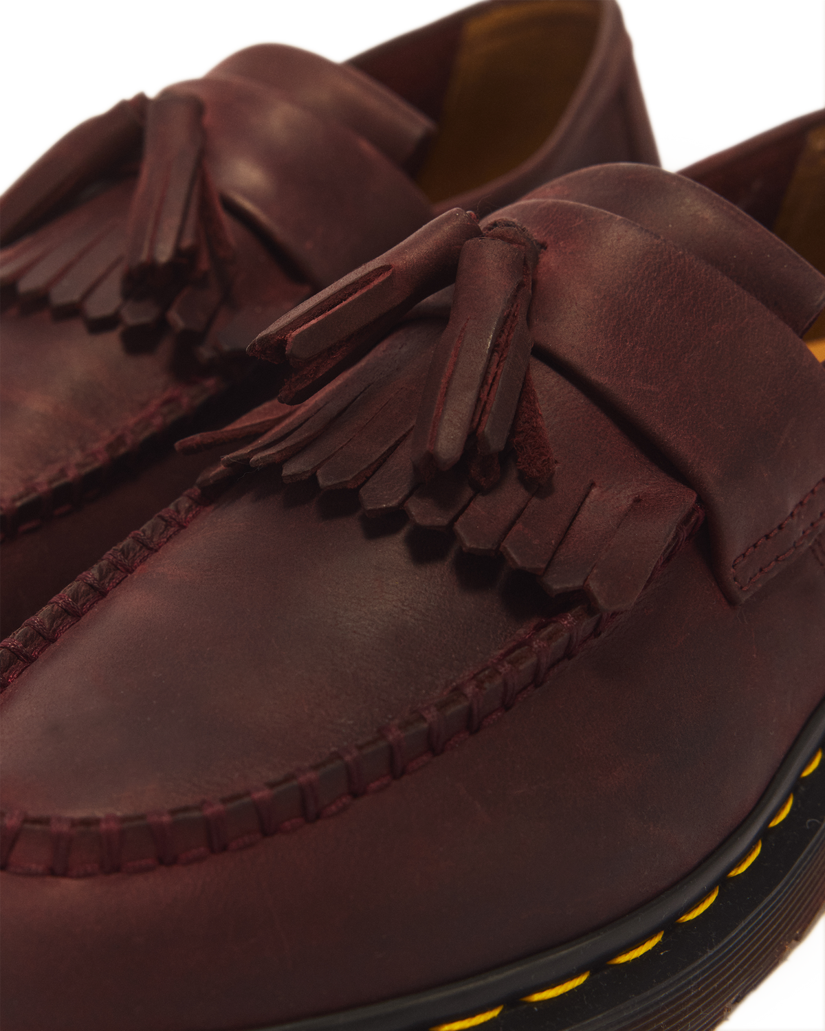 Adrian Crazy Horse Leather Tassel Loafers - view 8