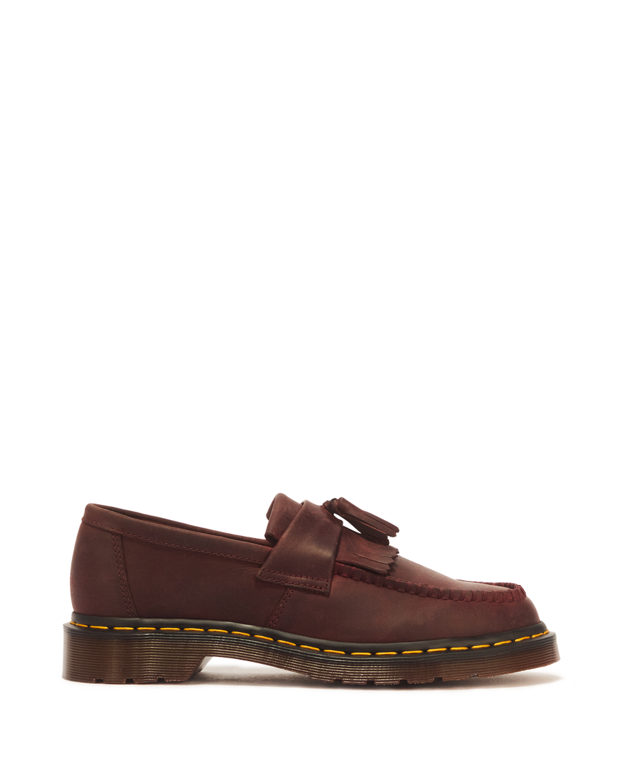 Adrian Crazy Horse Leather Tassel Loafers - view 1