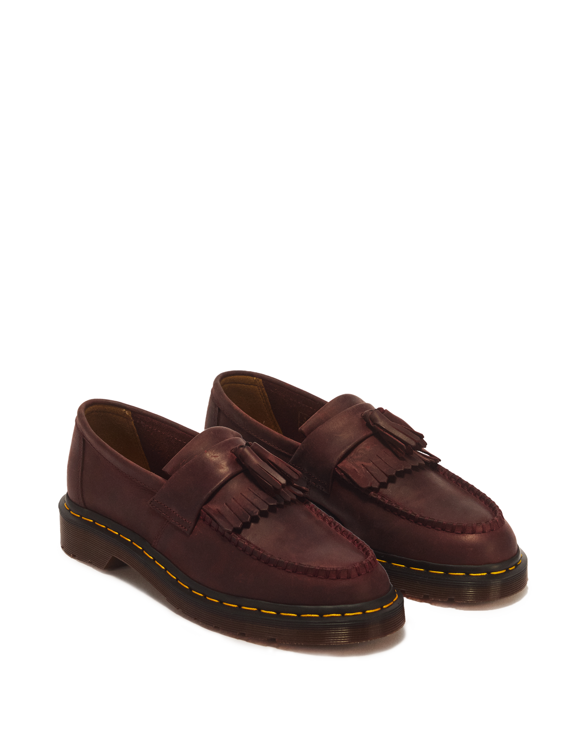 Adrian Crazy Horse Leather Tassel Loafers - view 5