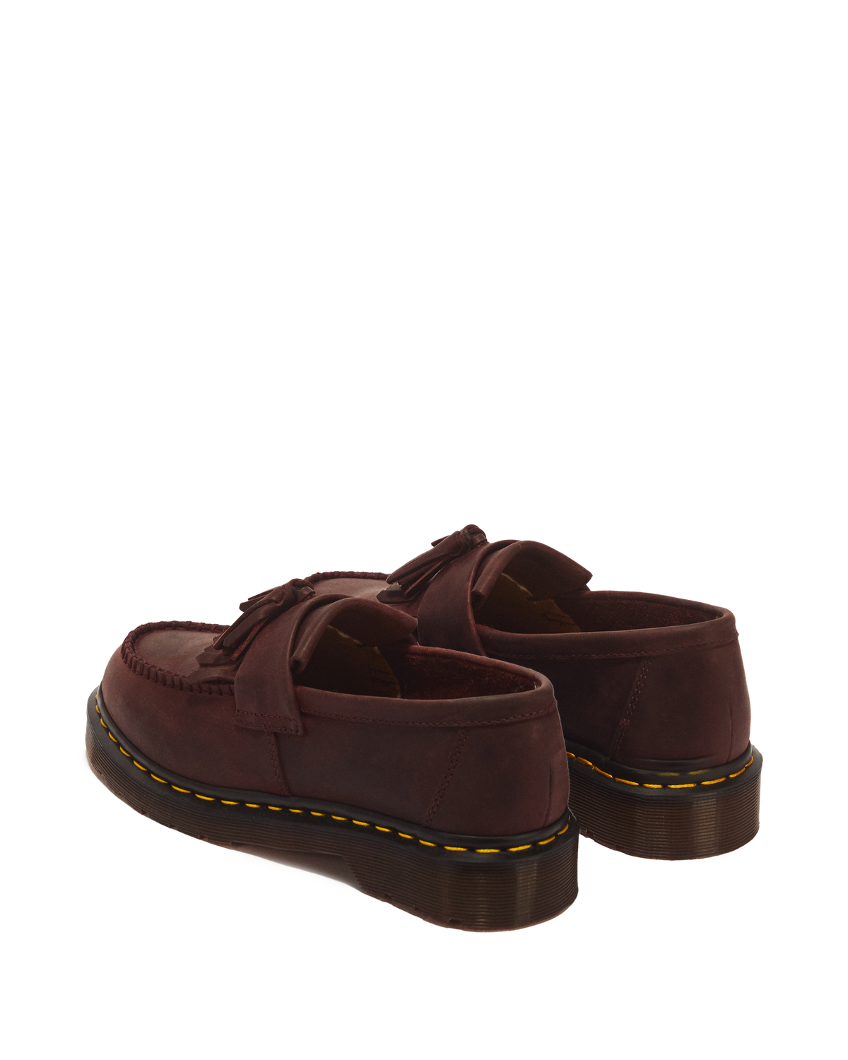 Adrian Crazy Horse Leather Tassel Loafers - view 6