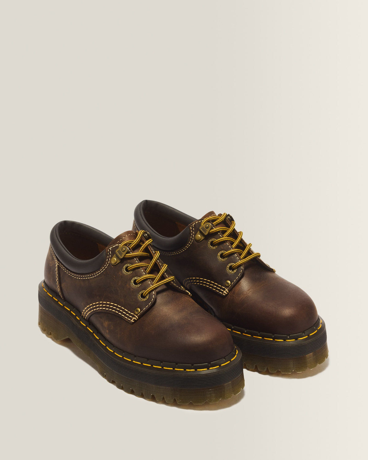 8053 Arc Crazy Horse Leather Platform Casual Shoes - view 5