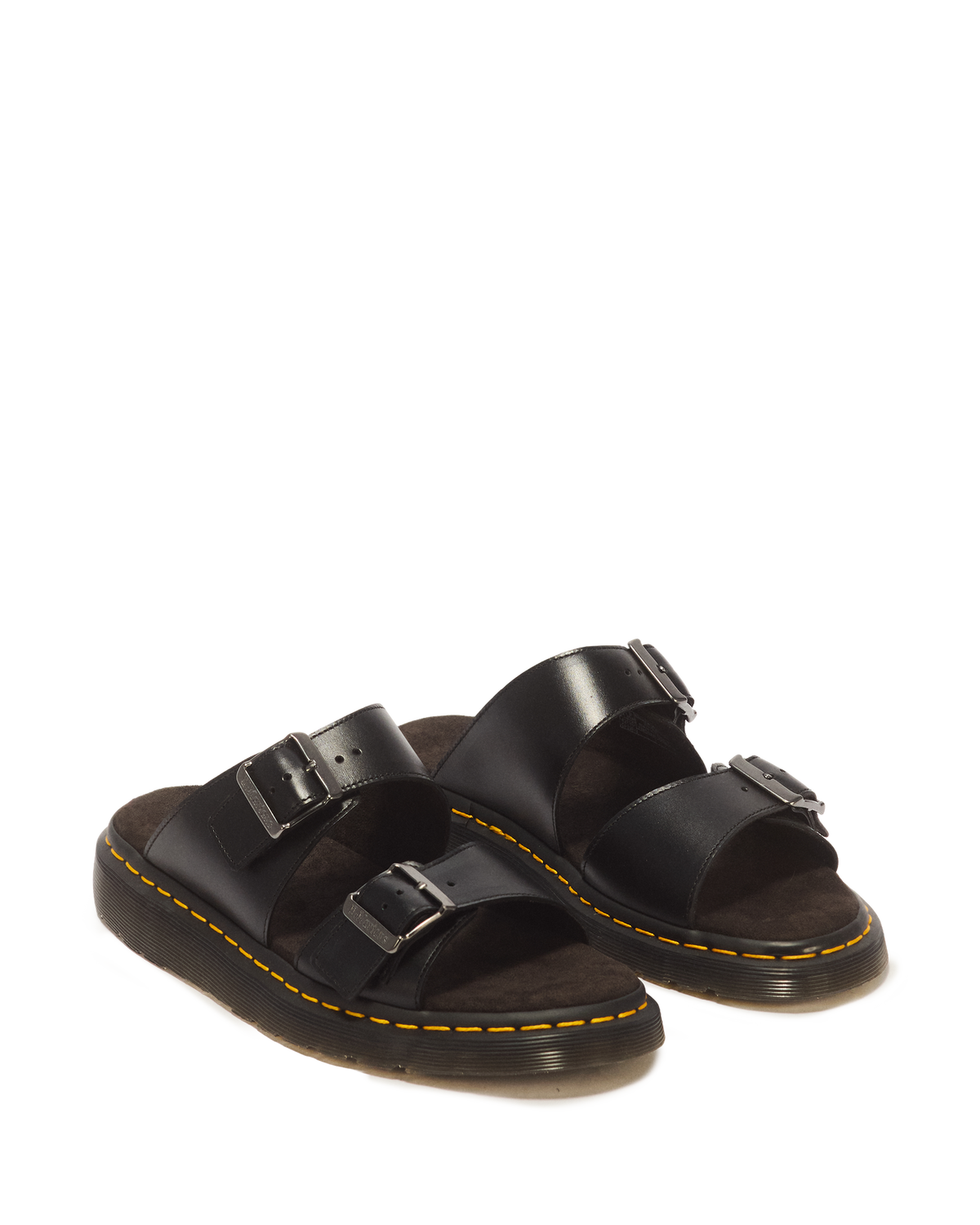 Josef Analine Leather Buckle Slide Sandals - view 7