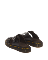 Josef Analine Leather Buckle Slide Sandals - view 8