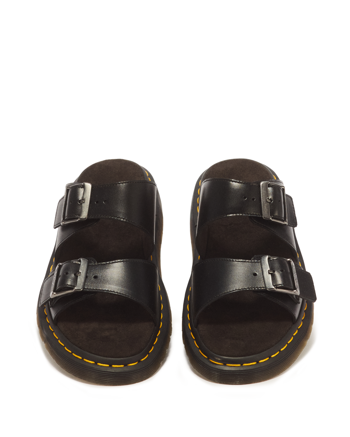 Josef Analine Leather Buckle Slide Sandals - view 6